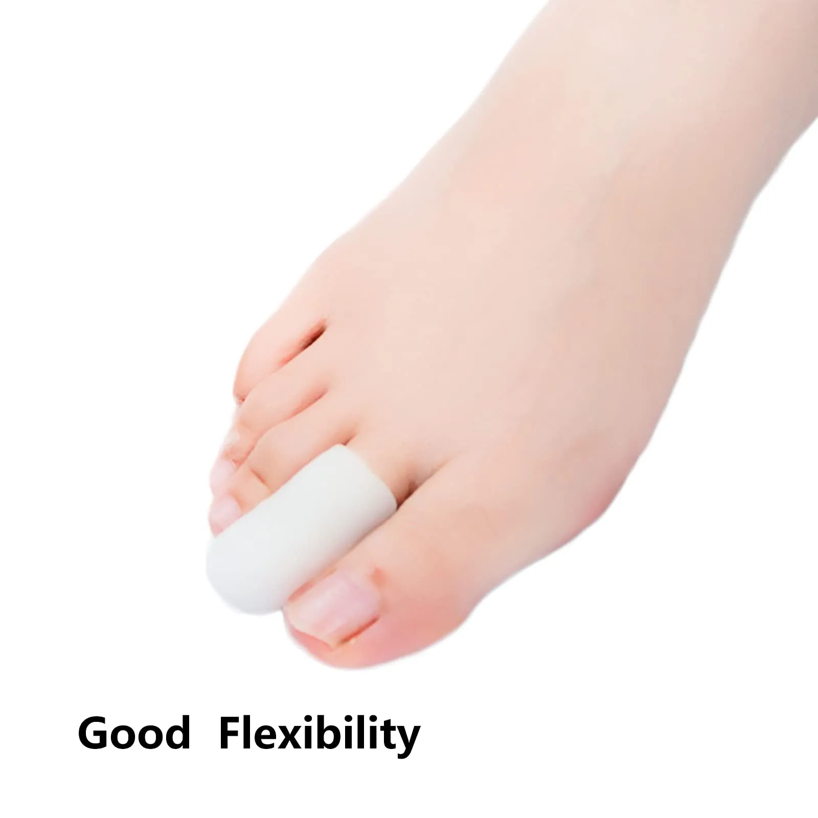 10 Pack Gel Toe Caps and Protectors, Toe Sleeve Protectors Relief Toe Pressure Pain,Corn and Calluses Remover (for Middle Toes).