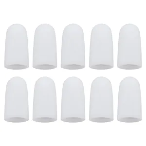 10 Pack Gel Toe Caps and Protectors, Toe Sleeve Protectors Relief Toe Pressure Pain,Corn and Calluses Remover (for Middle Toes).