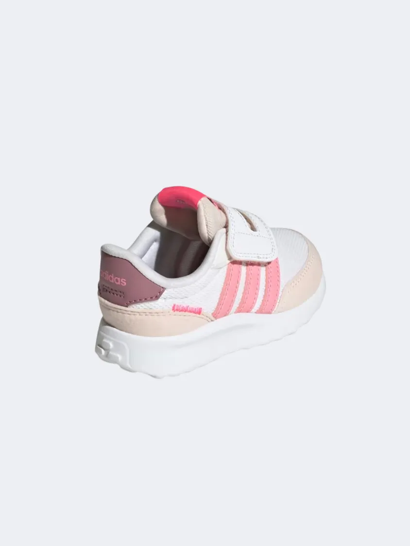 Adidas Run 70S Infant-Girls Sportswear Shoes White/ Bliss Pink