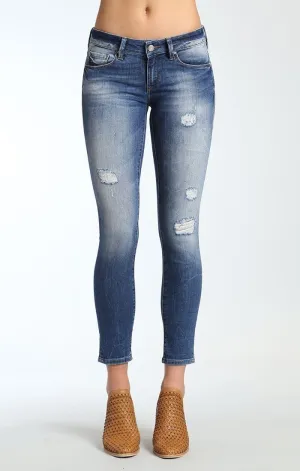 ADRIANA ANKLE SUPER SKINNY  IN DARK DESTRUCTED COUNTRY