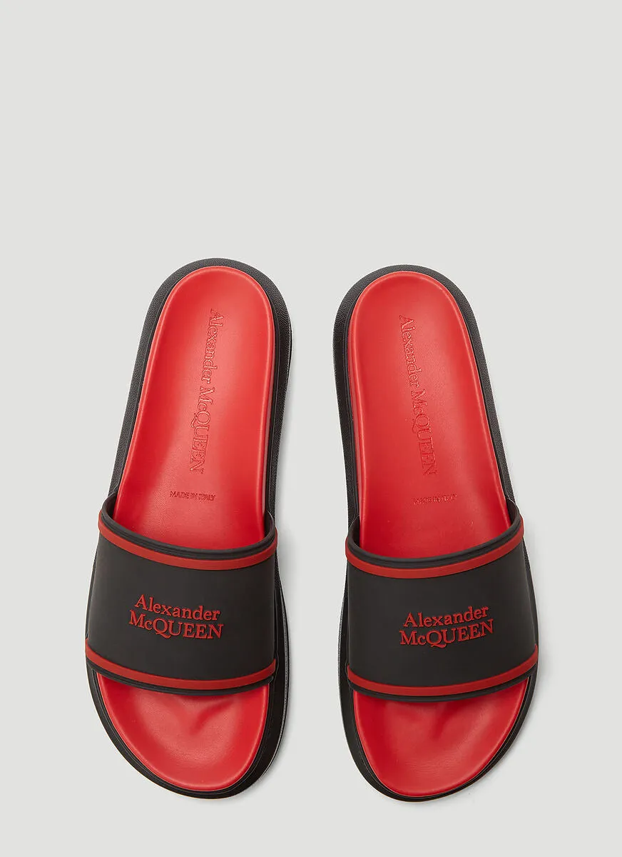 Alexander McQueen Logo Embossed Hybrid Signature Sandals