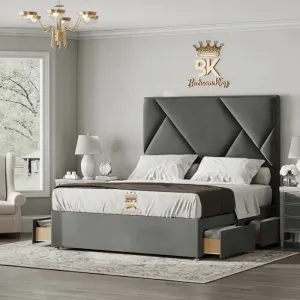 Alfie Hex Divan Drawer Storage Bed Set