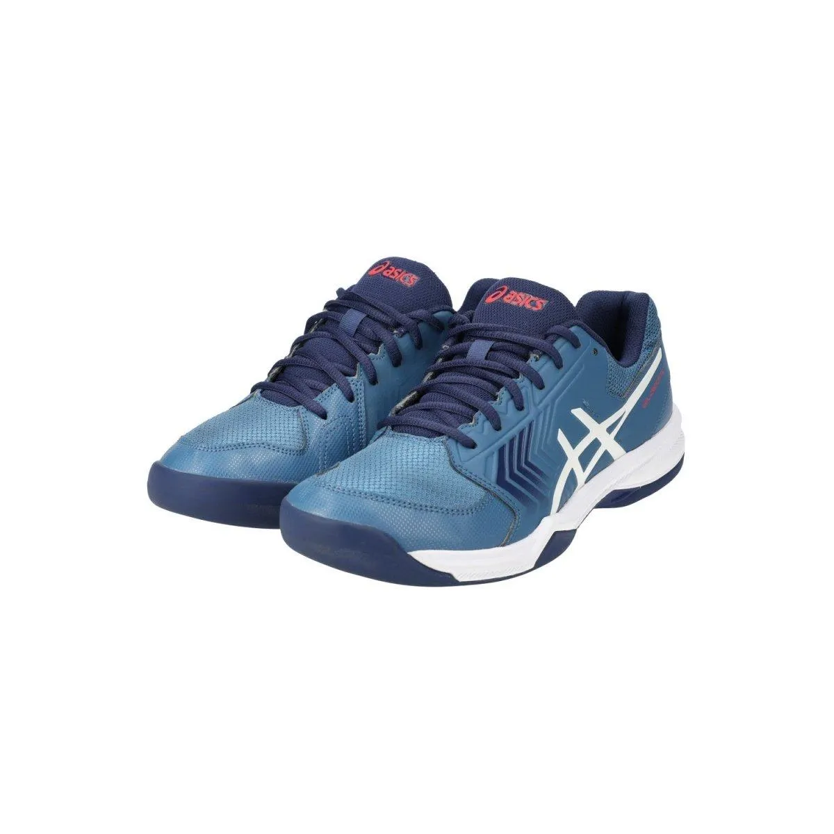 Asics Gel Dedicate 5 Indoor Sport Shoes Fabric Blue Colour For Men