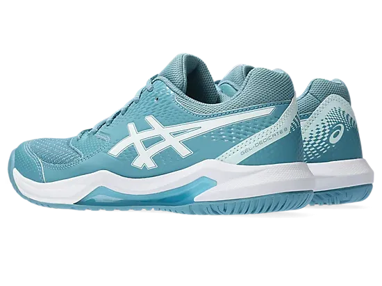 Asics Gel-Dedicate 8 Gris Blue/White Women's Tennis shoes Wide