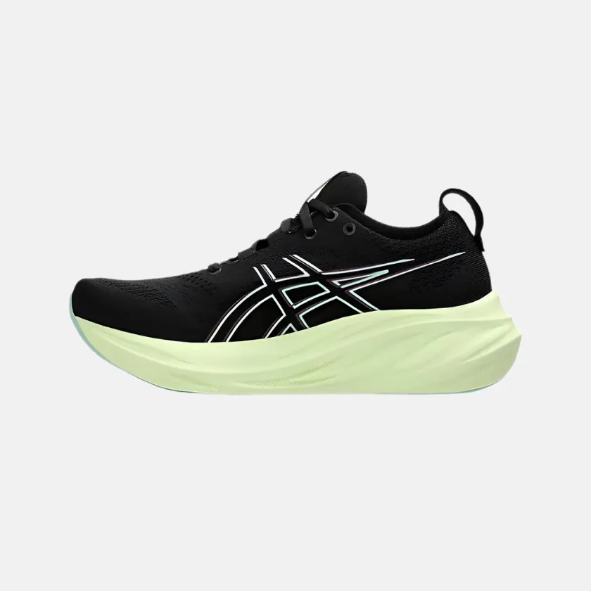 Asics Gel-Nimbus 26 Women's Running Shoes -Black/Cool Matcha