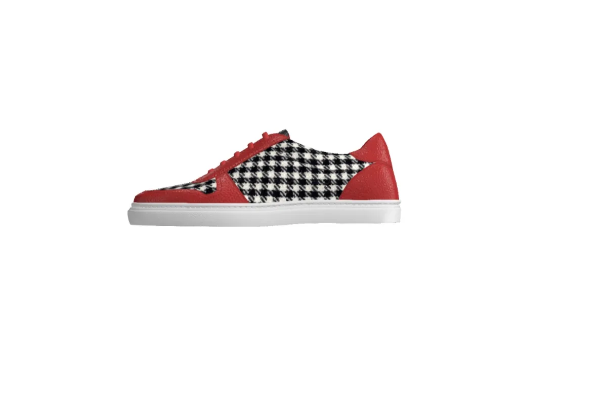 Athena Cherry Houndstooth