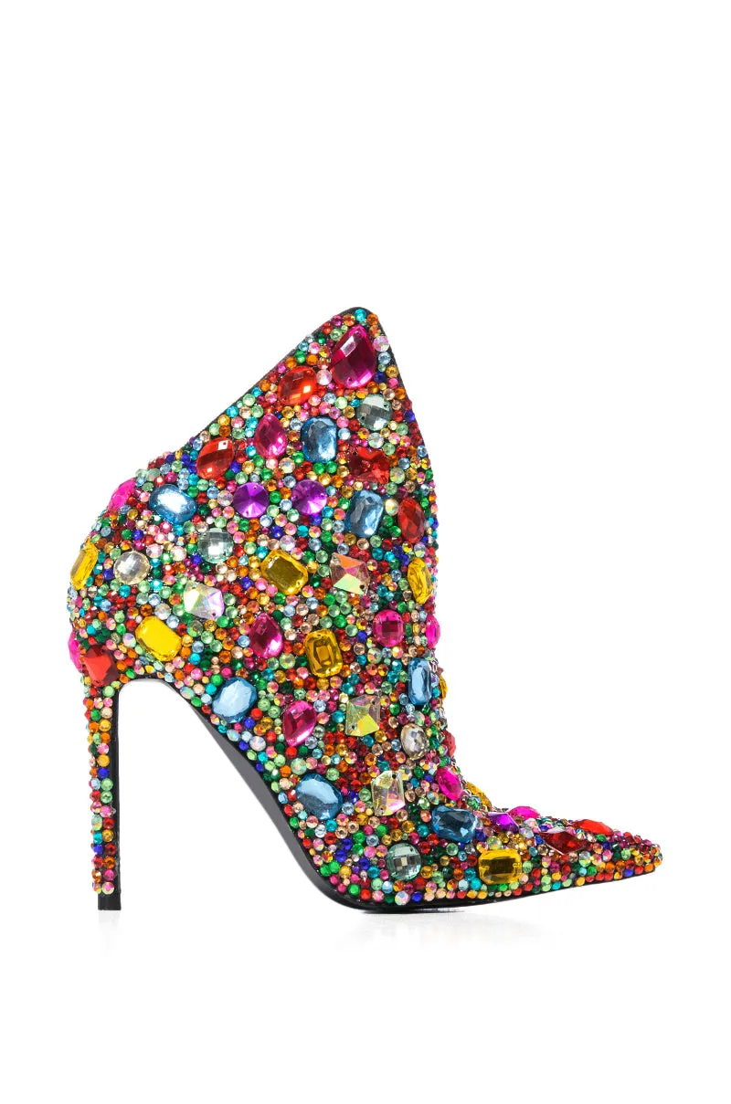 AZALEA WANG IDA EMBELLISHED PUMP IN MULTI