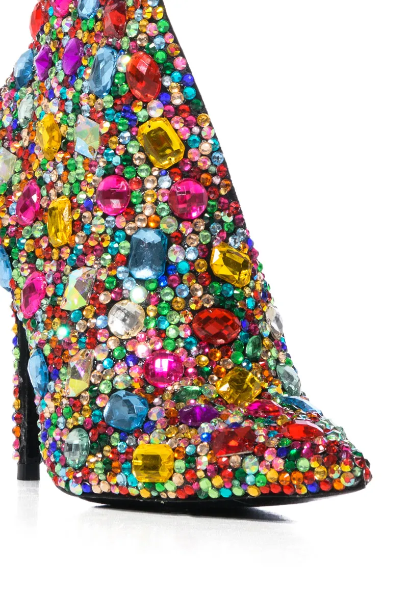 AZALEA WANG IDA EMBELLISHED PUMP IN MULTI