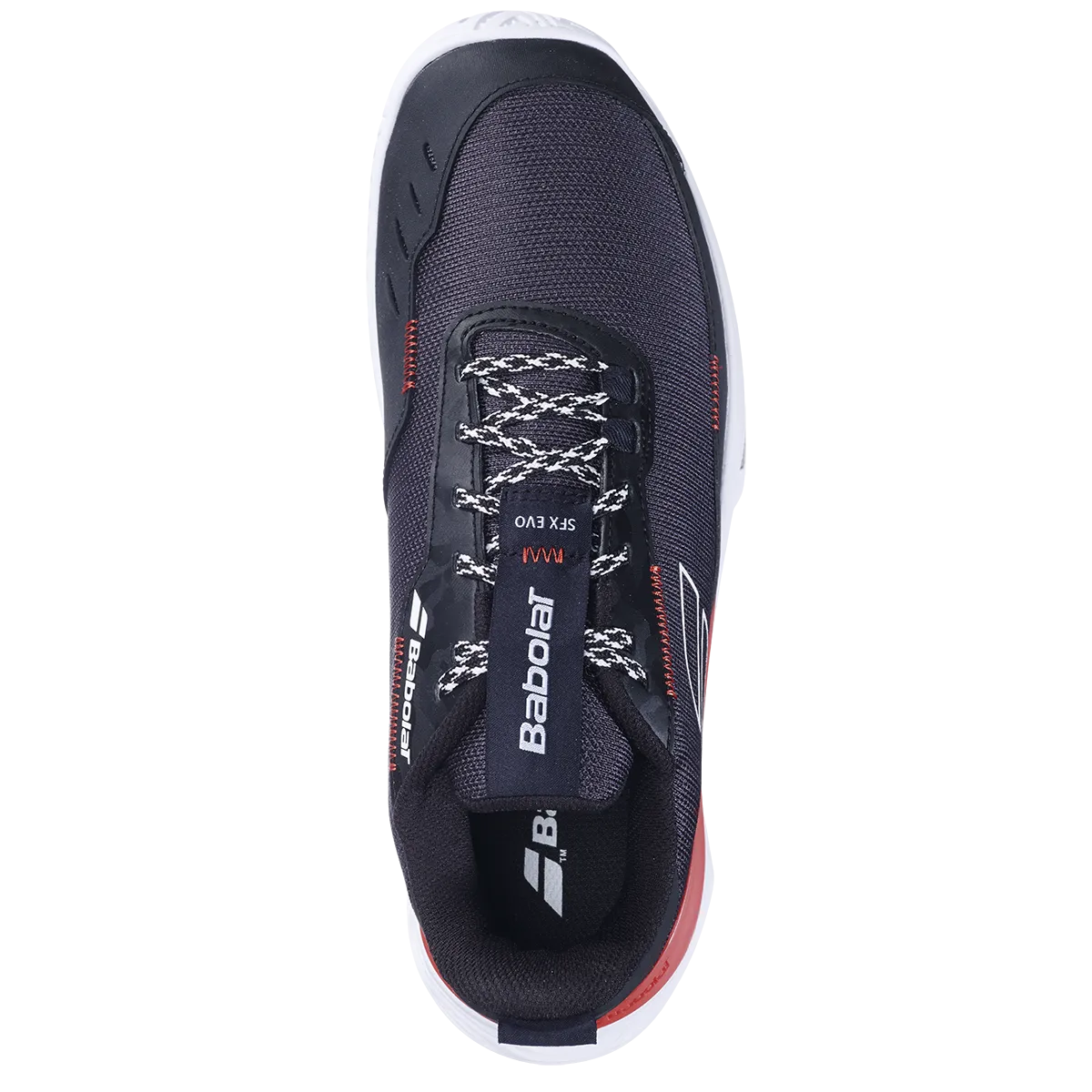 Babolat Men's SFX Evo Tennis Shoes Black Fiesta Red