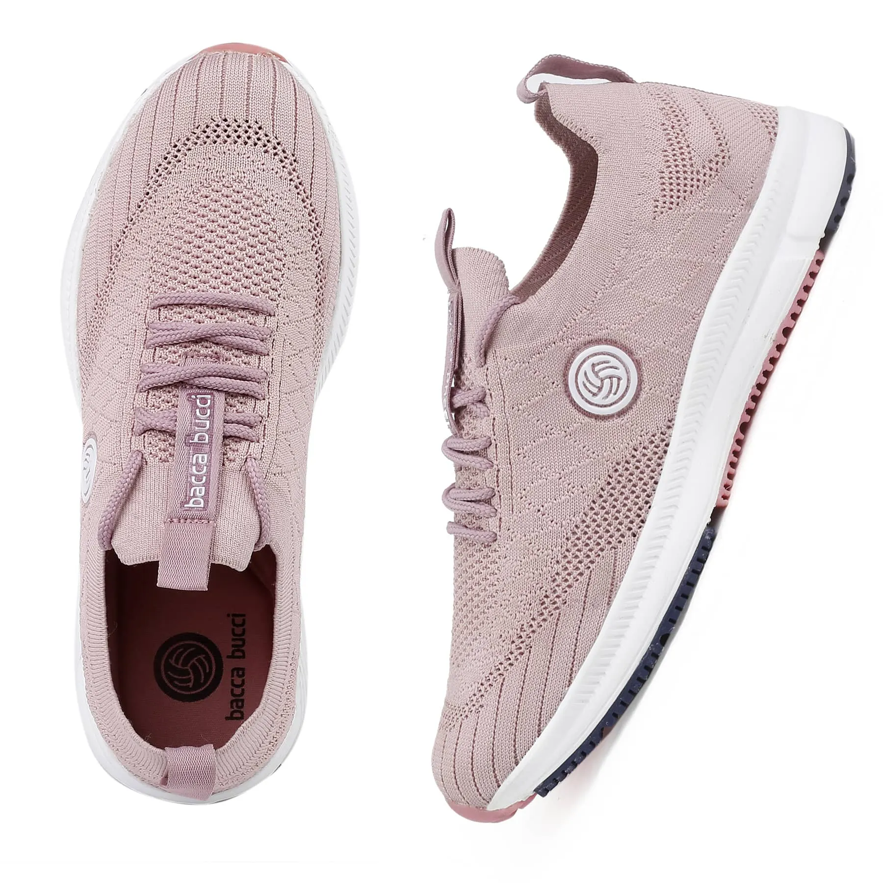 Bacca Bucci WAVE RIDER Training Shoes For Women | Pink Casual Sneakers For Women