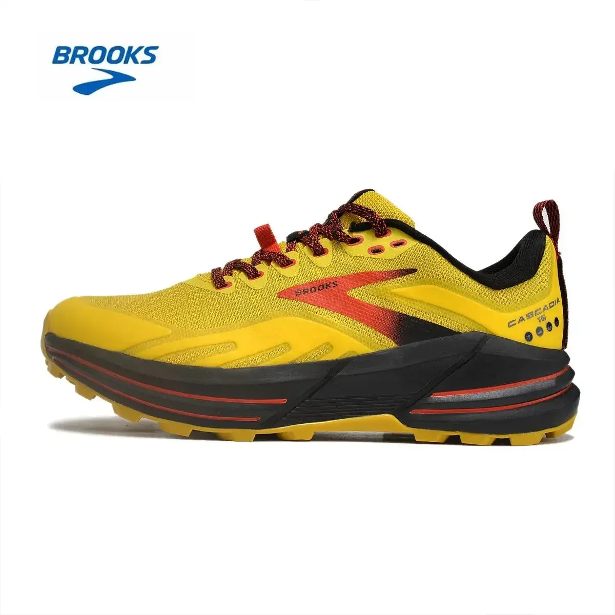 BROOKS Cascadia 16 Running Shoes Dark Atomic Blue Tan Men Women Long-Distance Road Sport Training Casual Sneakers