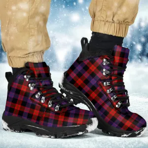 Broun Modern Tartan Alpine Boots