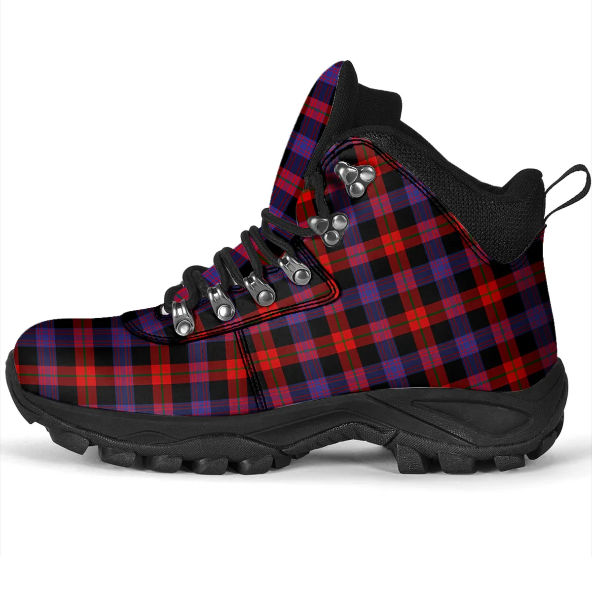 Broun Modern Tartan Alpine Boots