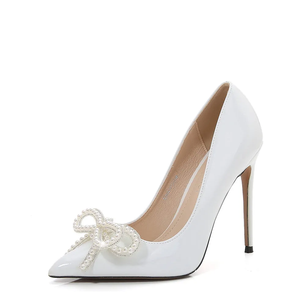 Butterfly Bow Gala Stiletto Heels Shoes