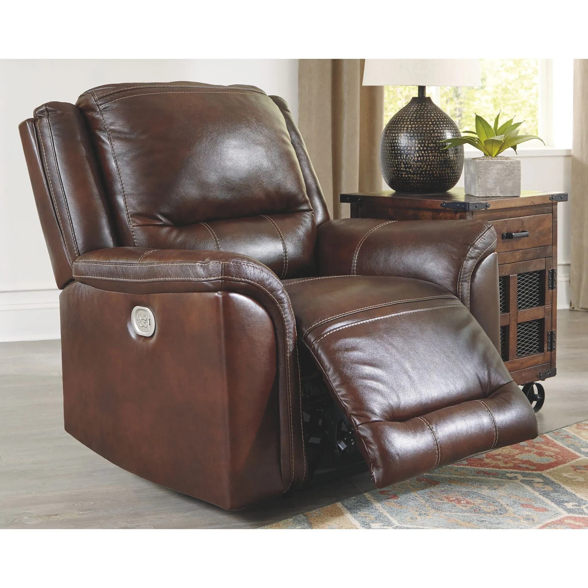 Catanzaro Power Recliner with Adjustable Headrest