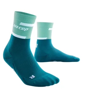 CEP Men's The Run Socks Mid-Cut V4 - Ocena/Petrol ( WP3CNR )