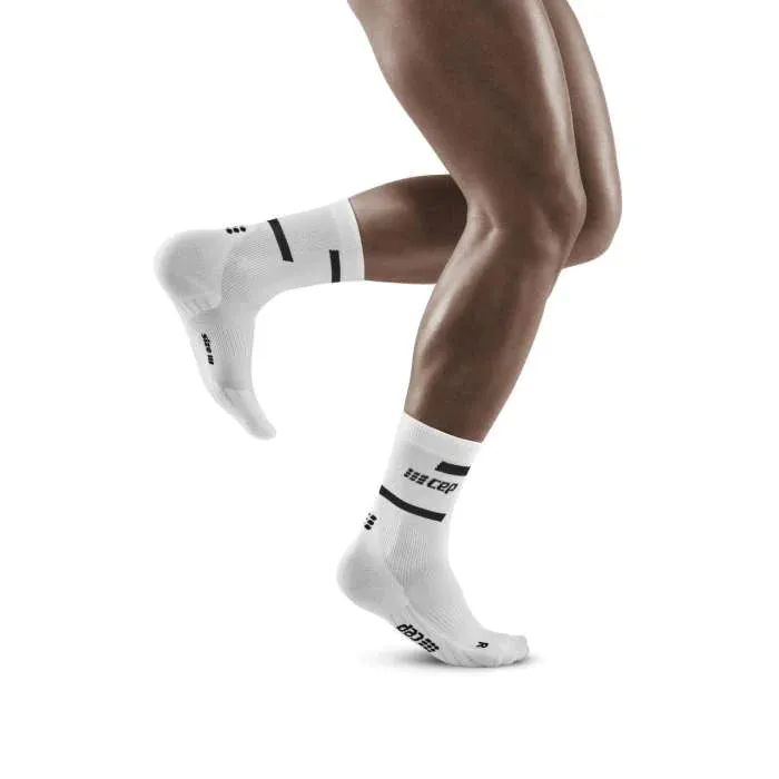 CEP Men's The Run Socks Mid-Cut V4 - White