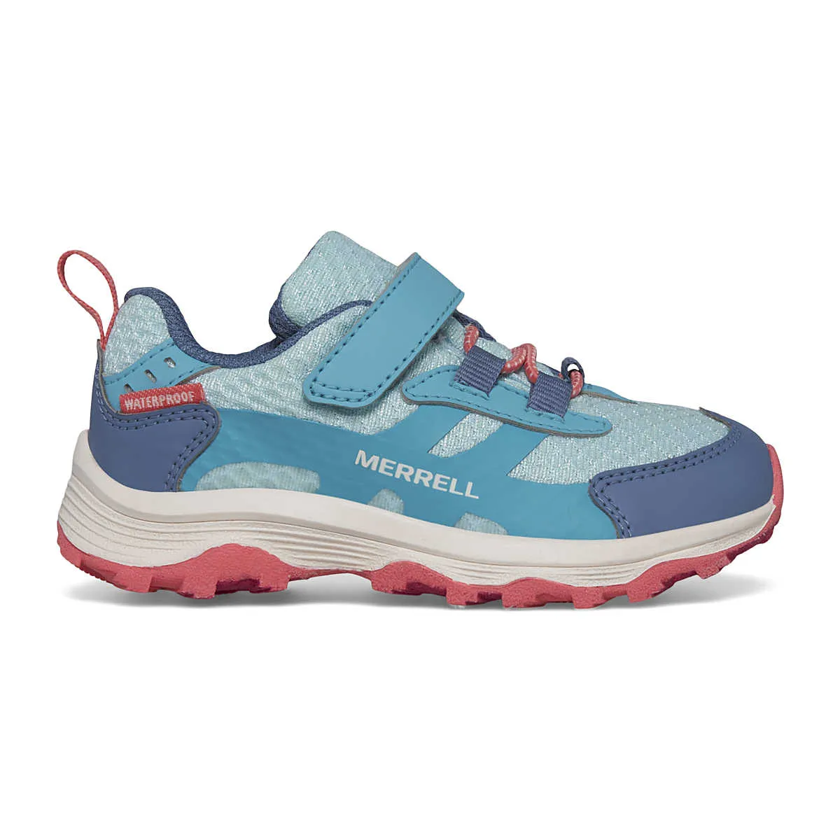 Childrens' Moab Speed 2 Low A/C Waterproof Shoe - Turquoise/Coral