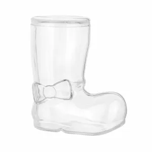 Christmas Boot Shaped Acrylic Candy Boxes 24 Pack 3.25"x3"x1.5"