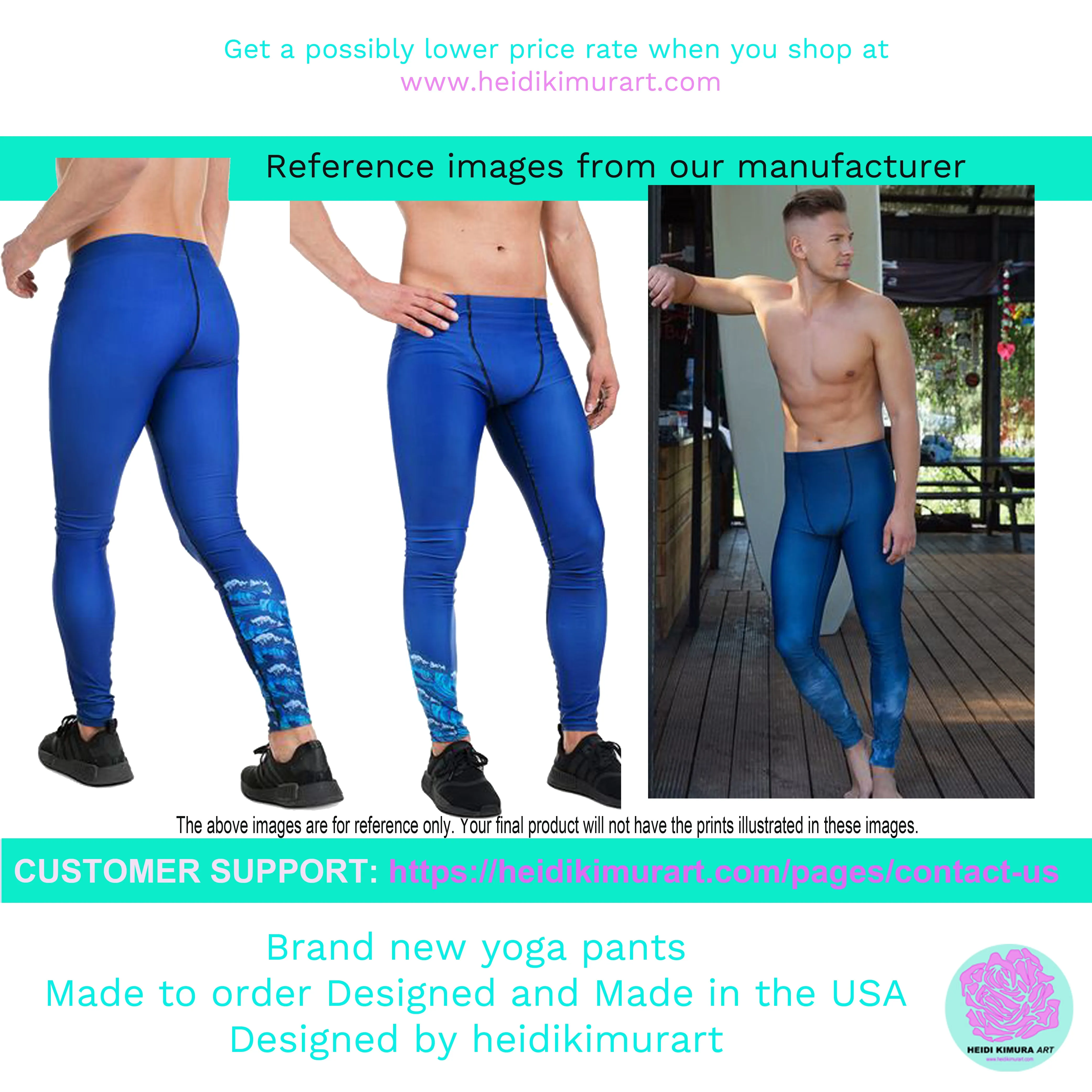 Colorful Rainbow Striped Meggings, Men's Running Leggings Activewear-Made in USA/EU