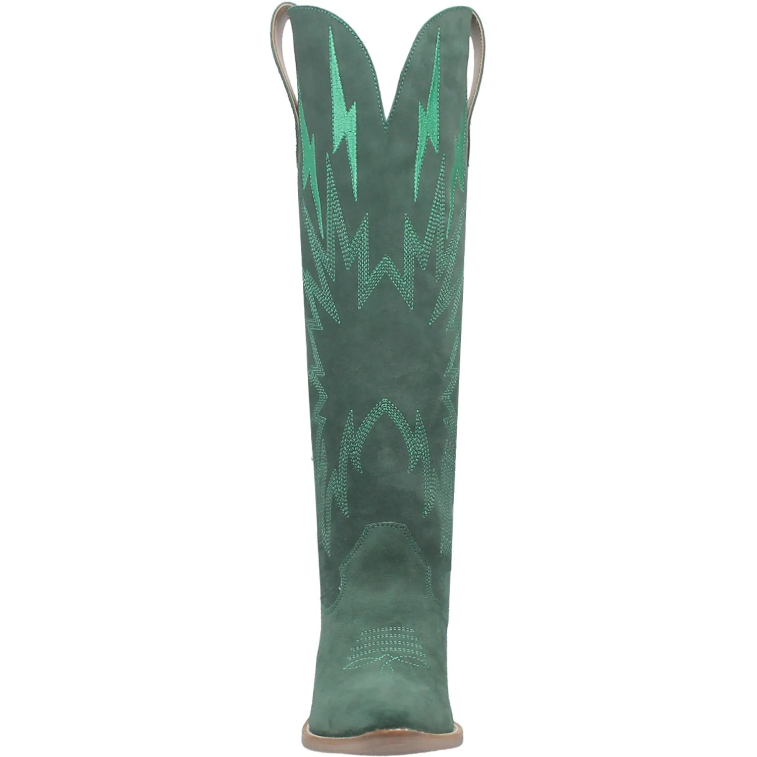 Dingo Womens Thunder Road Green Suede Fashion Boots