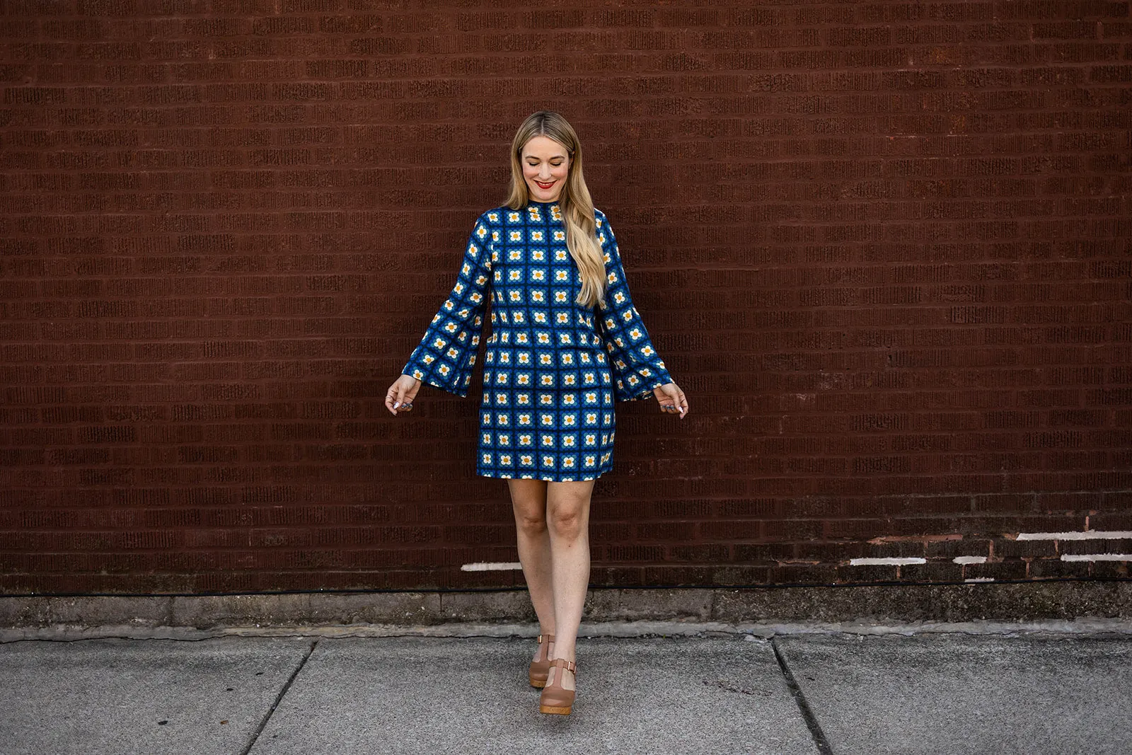 dove dress in crochet floral