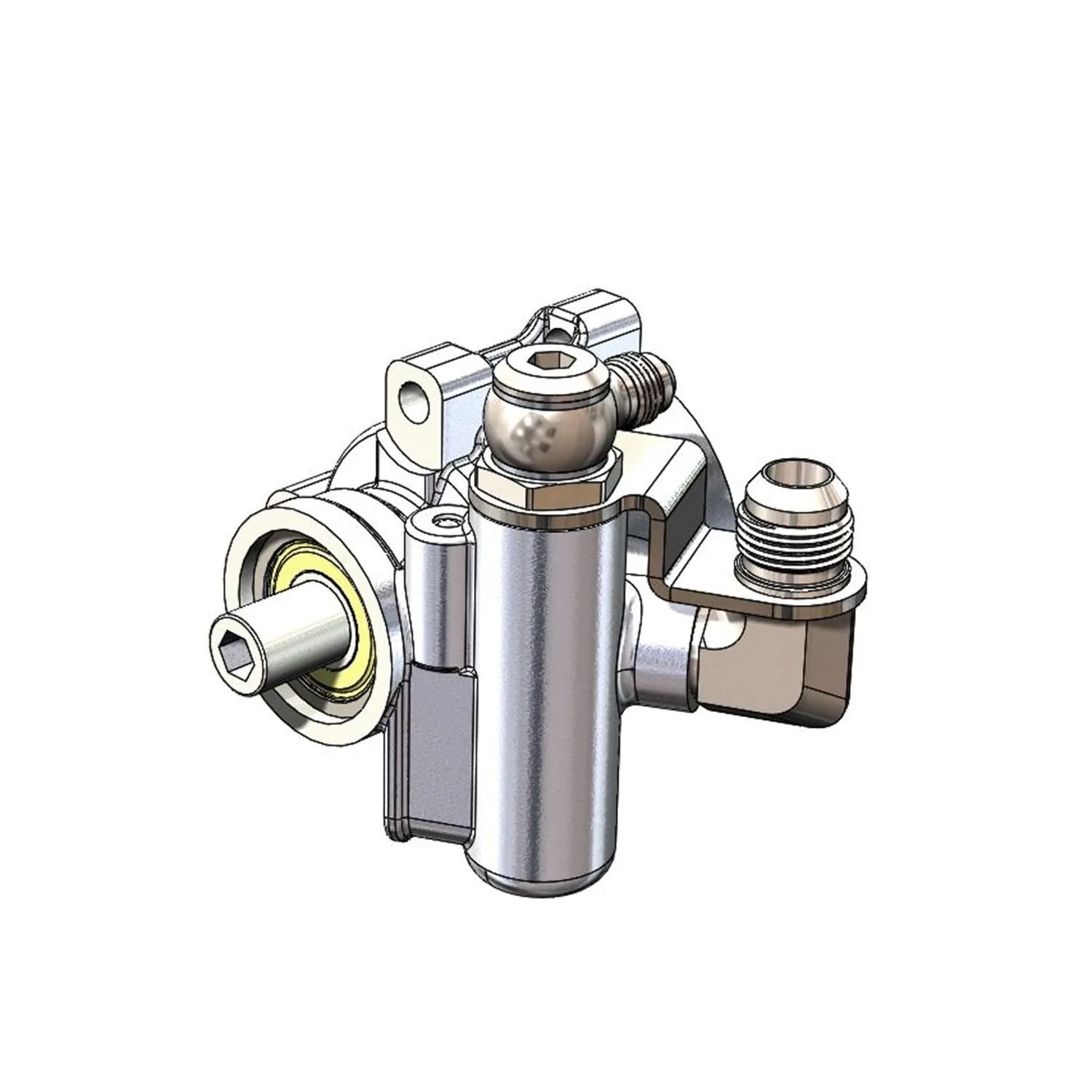 Earl's 10 AN Male Reservoir Straight Adapter - 5/8 in Hose Barb - Flow Valve / Retaining Bracket PS0002ERL