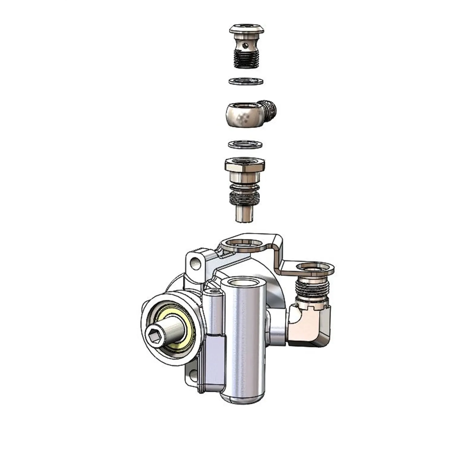 Earl's 10 AN Male Reservoir Straight Adapter - 5/8 in Hose Barb - Flow Valve / Retaining Bracket PS0002ERL