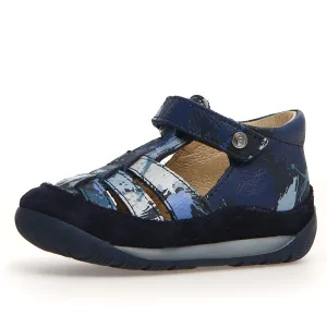 Falcotto Laguna Boy's Sandals - Navy Camu Print