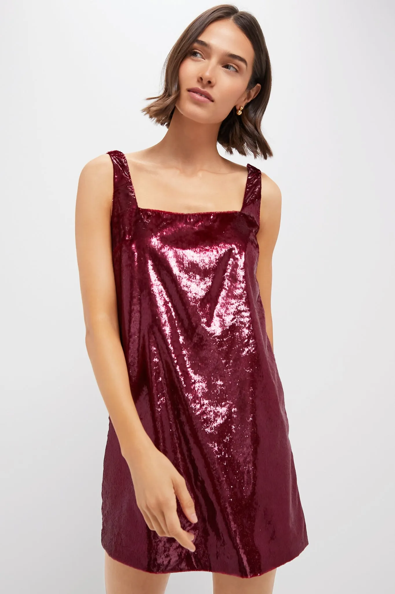 Garnet Shimmer Gavin Swing Dress