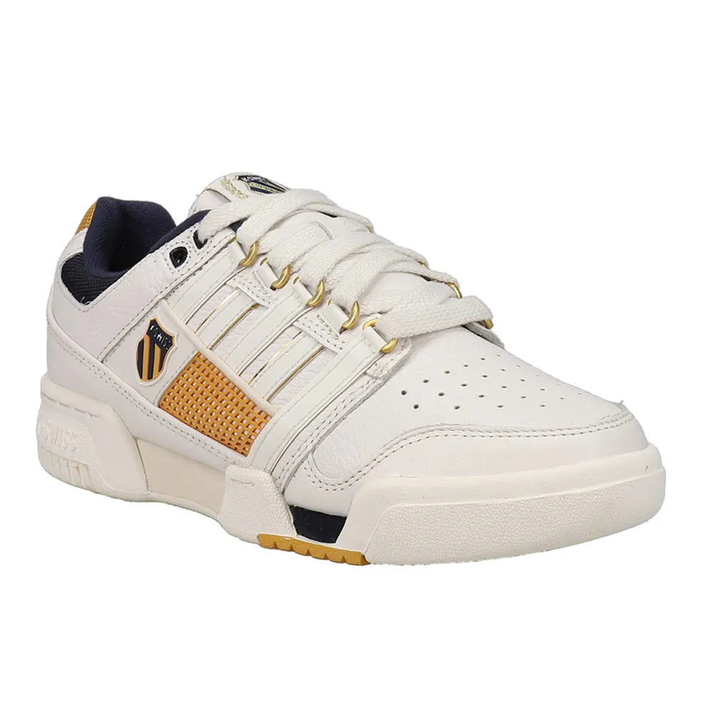 Gstaad Gold Lace Up Sneakers