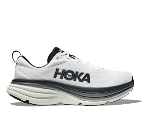 Hoka Mens Bondi 8 - White/Black (1123202-WBLC)