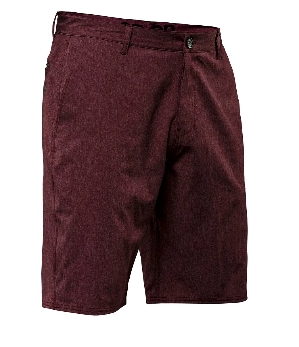 Hybrid Short - Maroon Heather