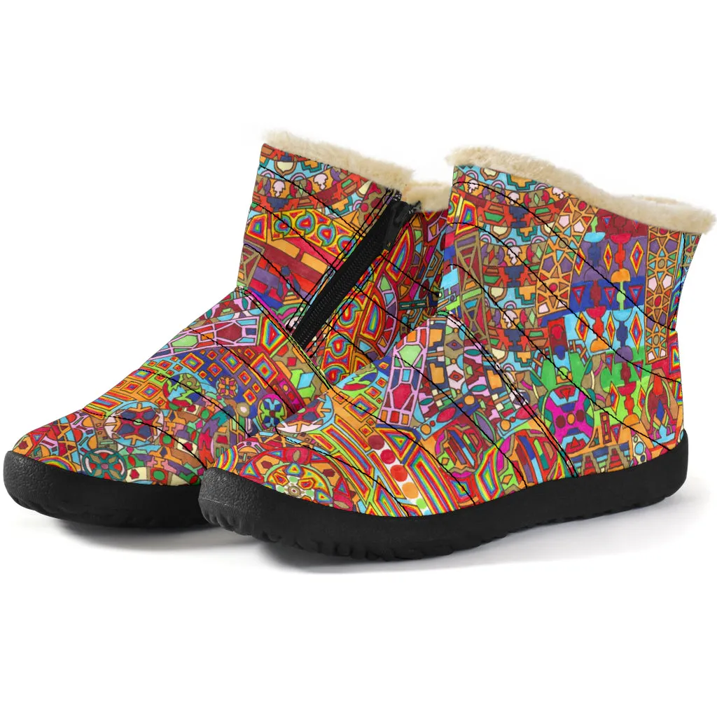 Infinite Mandala unisex Winter Boots | Lachlan Wardlaw