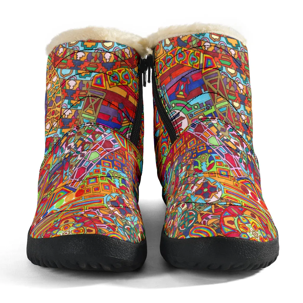 Infinite Mandala unisex Winter Boots | Lachlan Wardlaw