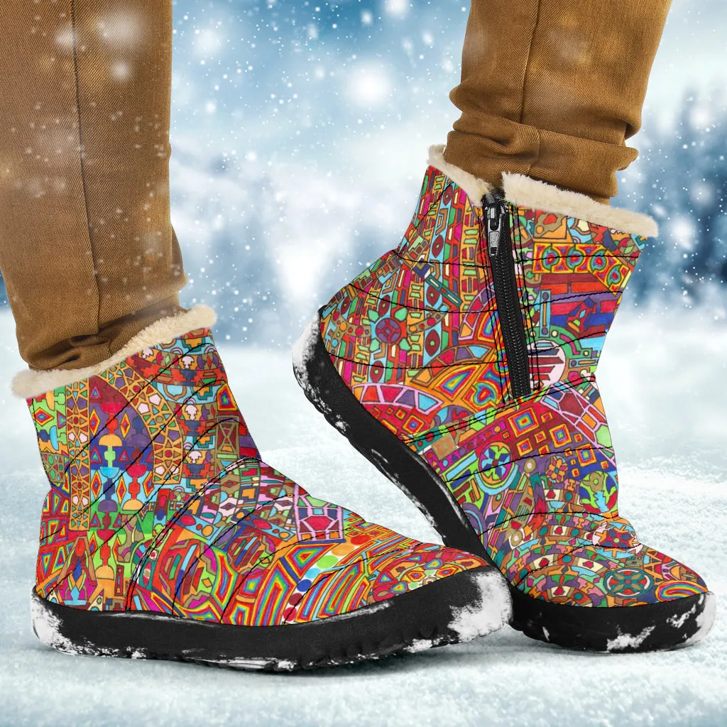 Infinite Mandala unisex Winter Boots | Lachlan Wardlaw