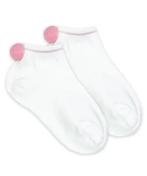 Jefferies Socks Smooth Toe Pom Pom Low Cut Socks