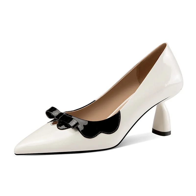 LuxeLeather Chic Pointed Toe Pumps