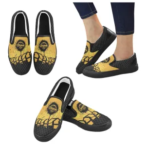 Men's Yellow Tire Check Casual Slip-Ons