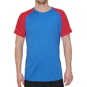 More Mile Tempest Cool Mens Short Sleeve Running Top - Blue