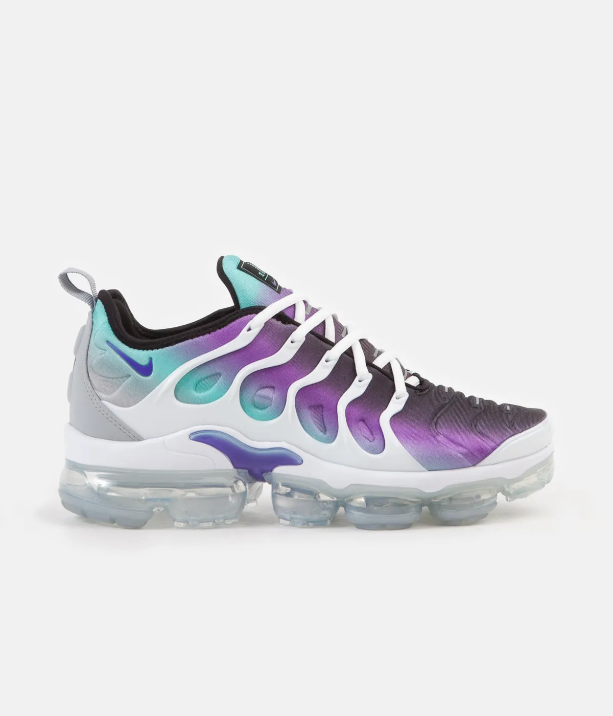 Nike Air VaporMax Plus Shoes - White / Fierce Purple - Aurora Green - Black