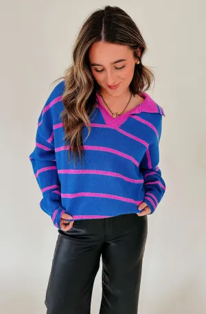 NO BLUES TODAY STRIPE SWEATER