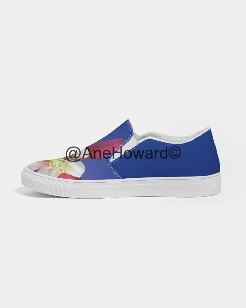 One Flower Women's Slip-On Canvas Shoe