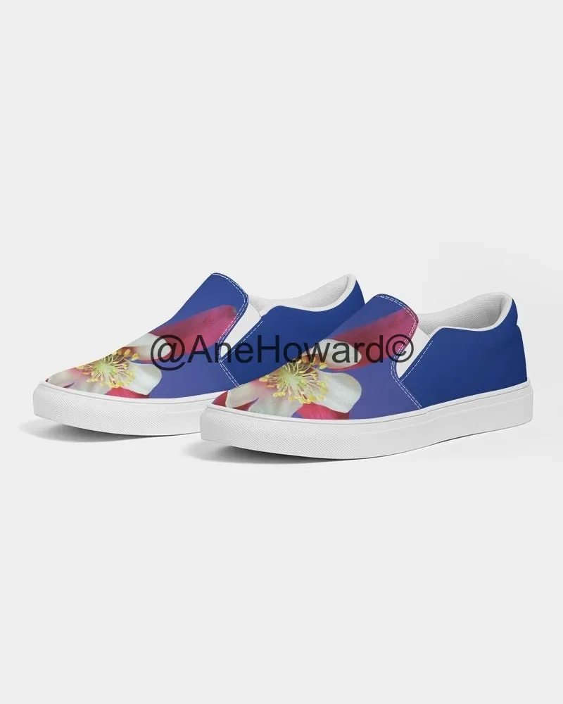 One Flower Women's Slip-On Canvas Shoe