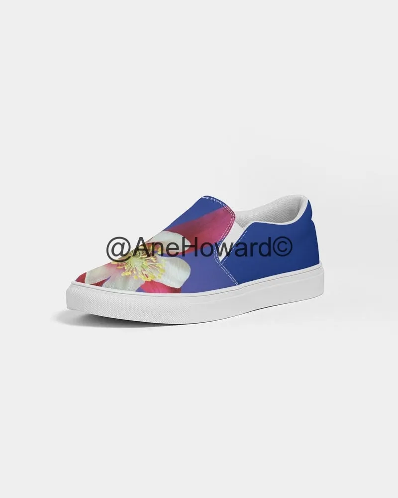 One Flower Women's Slip-On Canvas Shoe