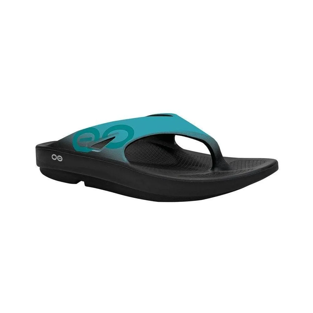 Oofos Womens Ooriginal Sport Sandal Aqua