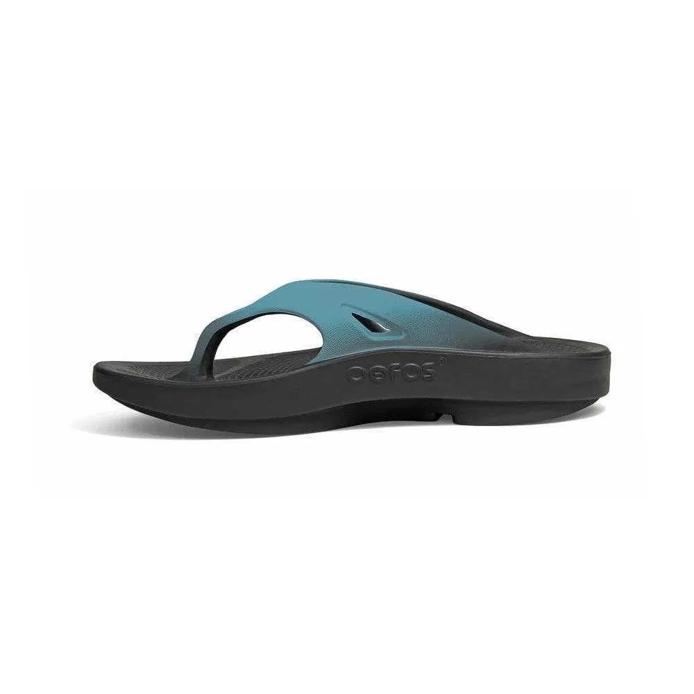 Oofos Womens Ooriginal Sport Sandal Aqua