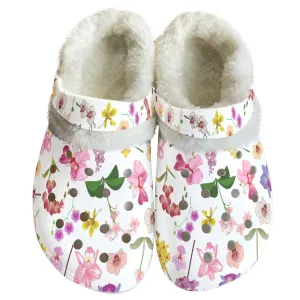 Orchids Graphic Rubber Shoes with Fleece up to size 12