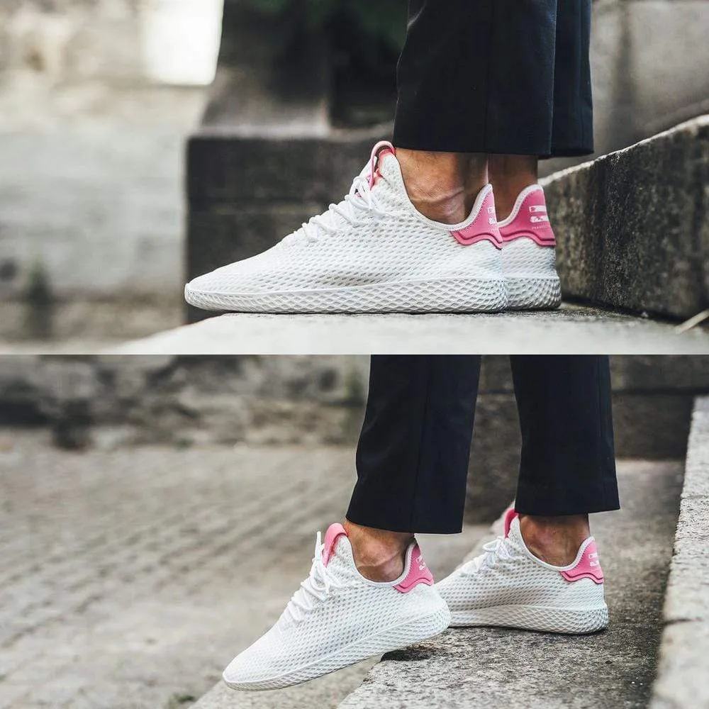 Pharrell Williams x adidas Tennis HU White-Semi Solar Pink