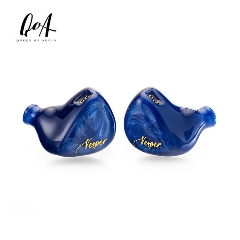 QoA Vesper2 / Vesper 2 1DD 1 Knowles BA Hybrid Driver In-Ear Earphone Monitor